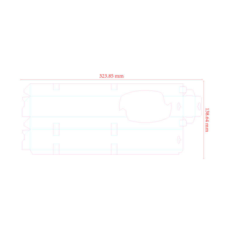 Customized box die-line layout file