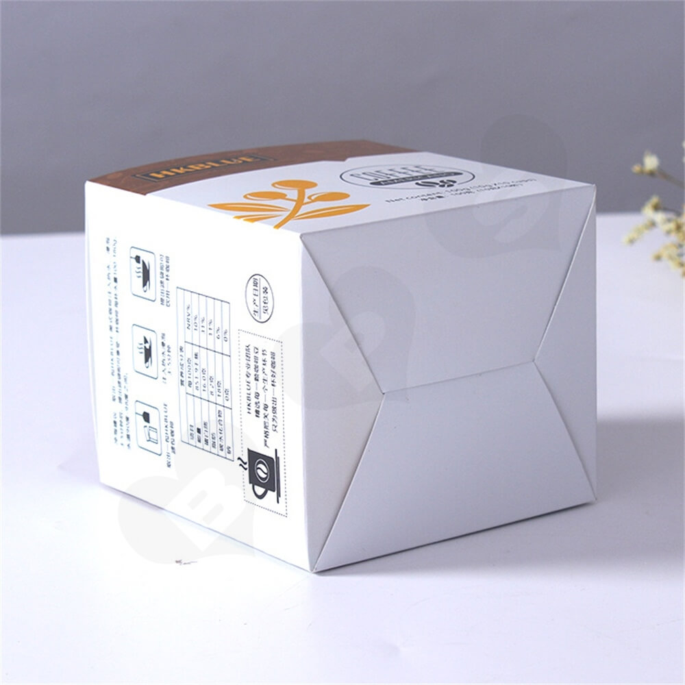 Customized Folding Carton For Americano Coffee Powder Side View Three