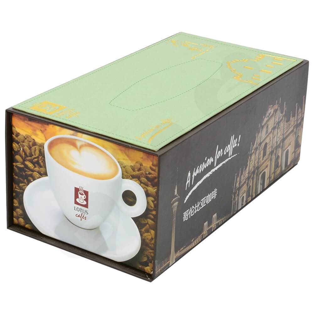 Customized Magnetic Closure Gift Box For Coffee Set Side View Four