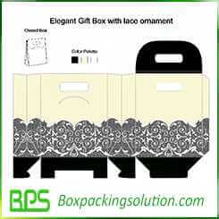 customized take away gift box design