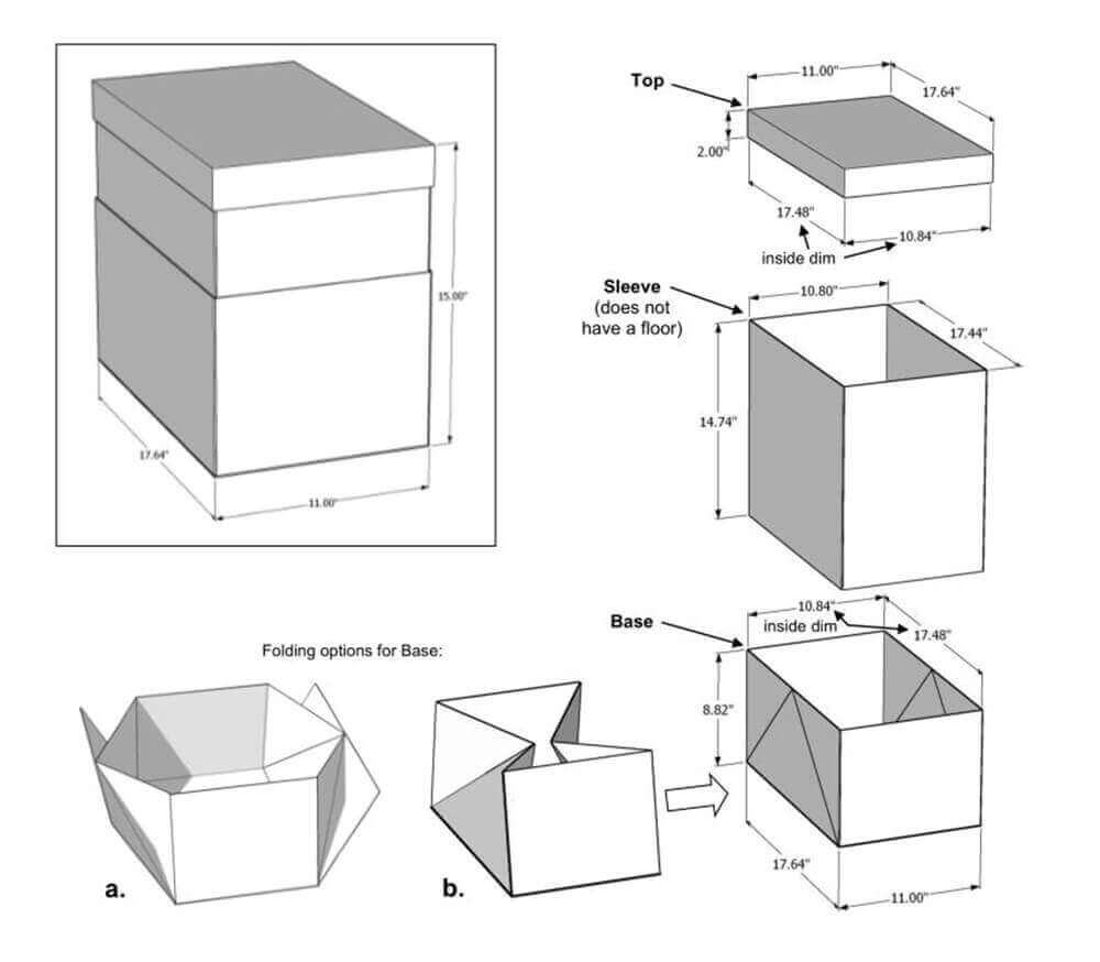 customized top and bottom collapsible rigid boxes