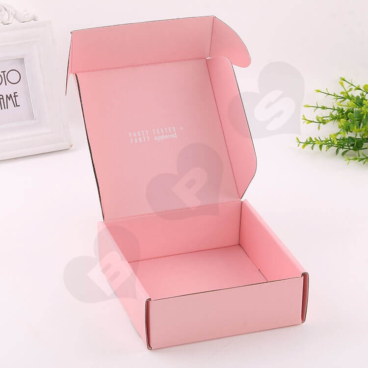 Double Side Printing Corrugated Box For Party Gift side view one