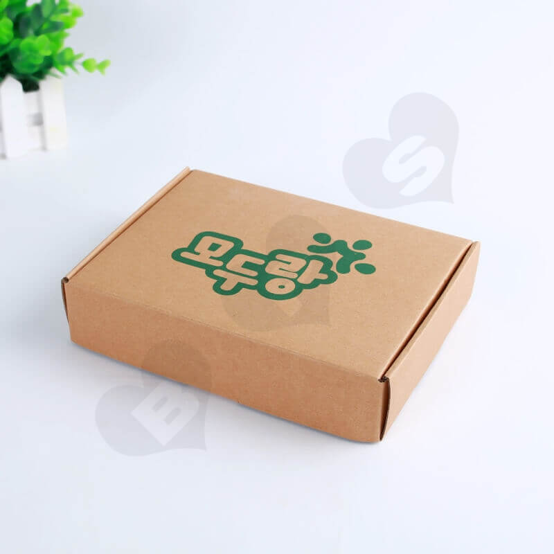 Flexo Printing Kraft Mailer Box For Electronic Products side view one