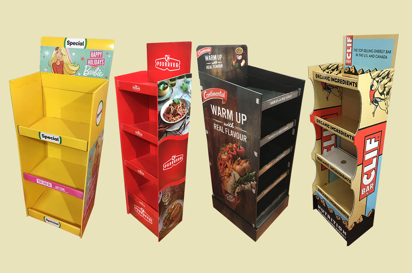 Cardboard FLOOR DISPLAYS