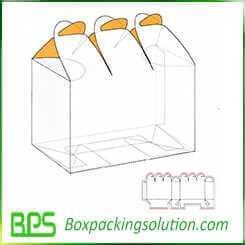 flower packaging box design template