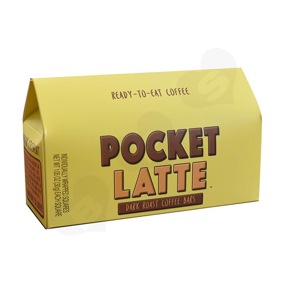 Gable Top Folding Carton For Coffee Bars Side View One
