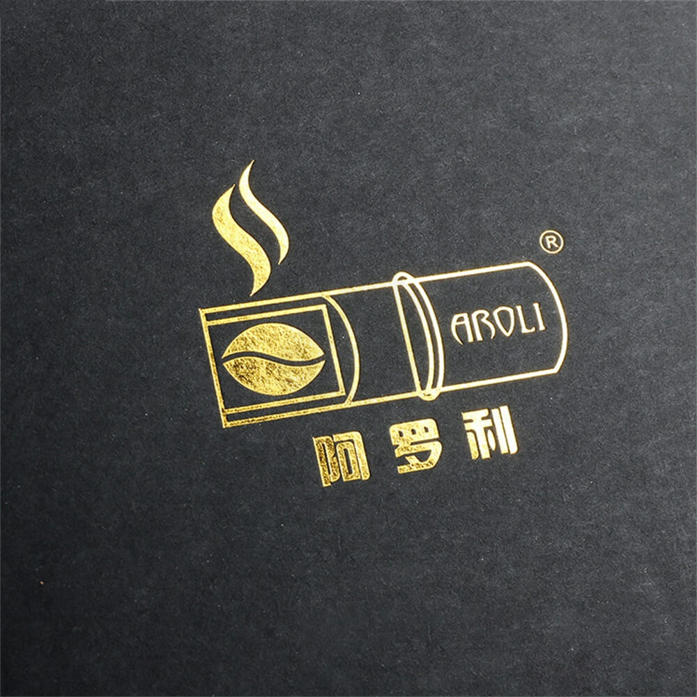 Gold Foil Stamping Cardboard Box Sleeve For Coffee Side View Five