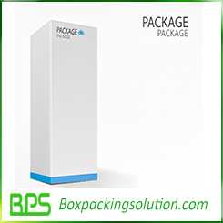 Hinged top rigid box design template