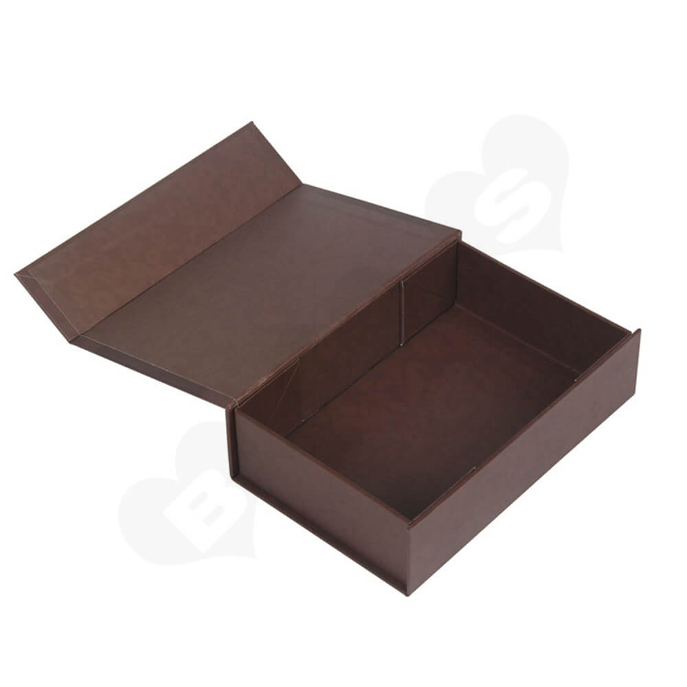 Matte Coating Collapsible Gift Box For Wine Side View Four