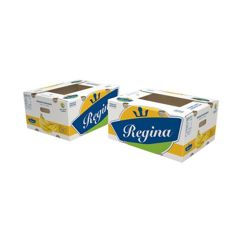 Offset printed banana box