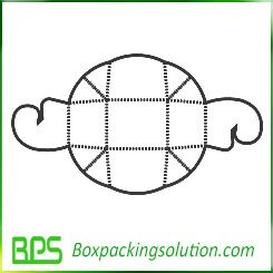 paper bow packaging template