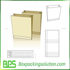 paperboard folder die line template