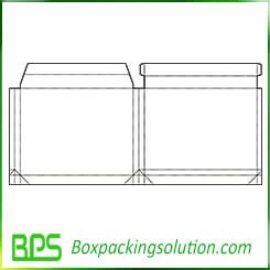 paperboard folding box template