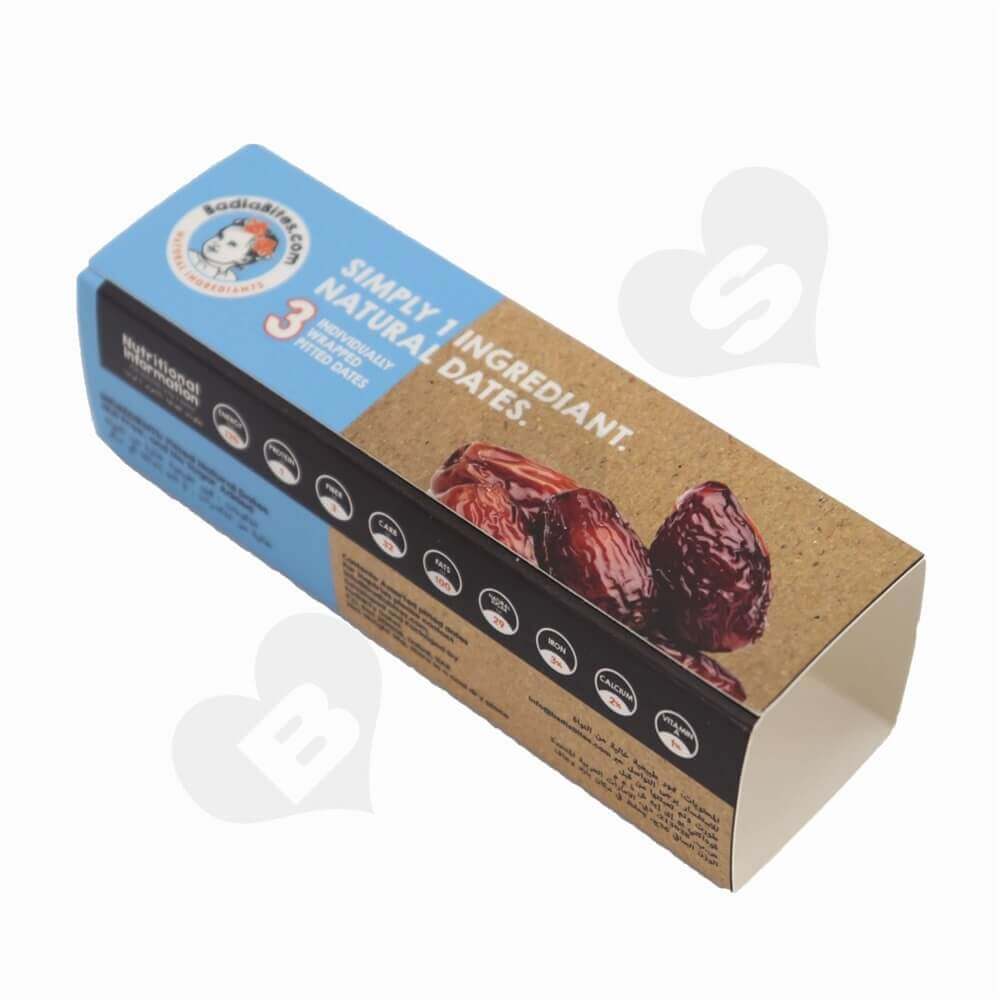 Printed Food Box Sleeve side view one