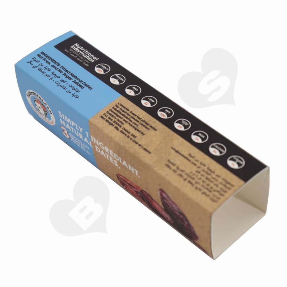 Printed Food Box Sleeve side view two
