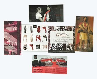 Printed promotion card and post cards