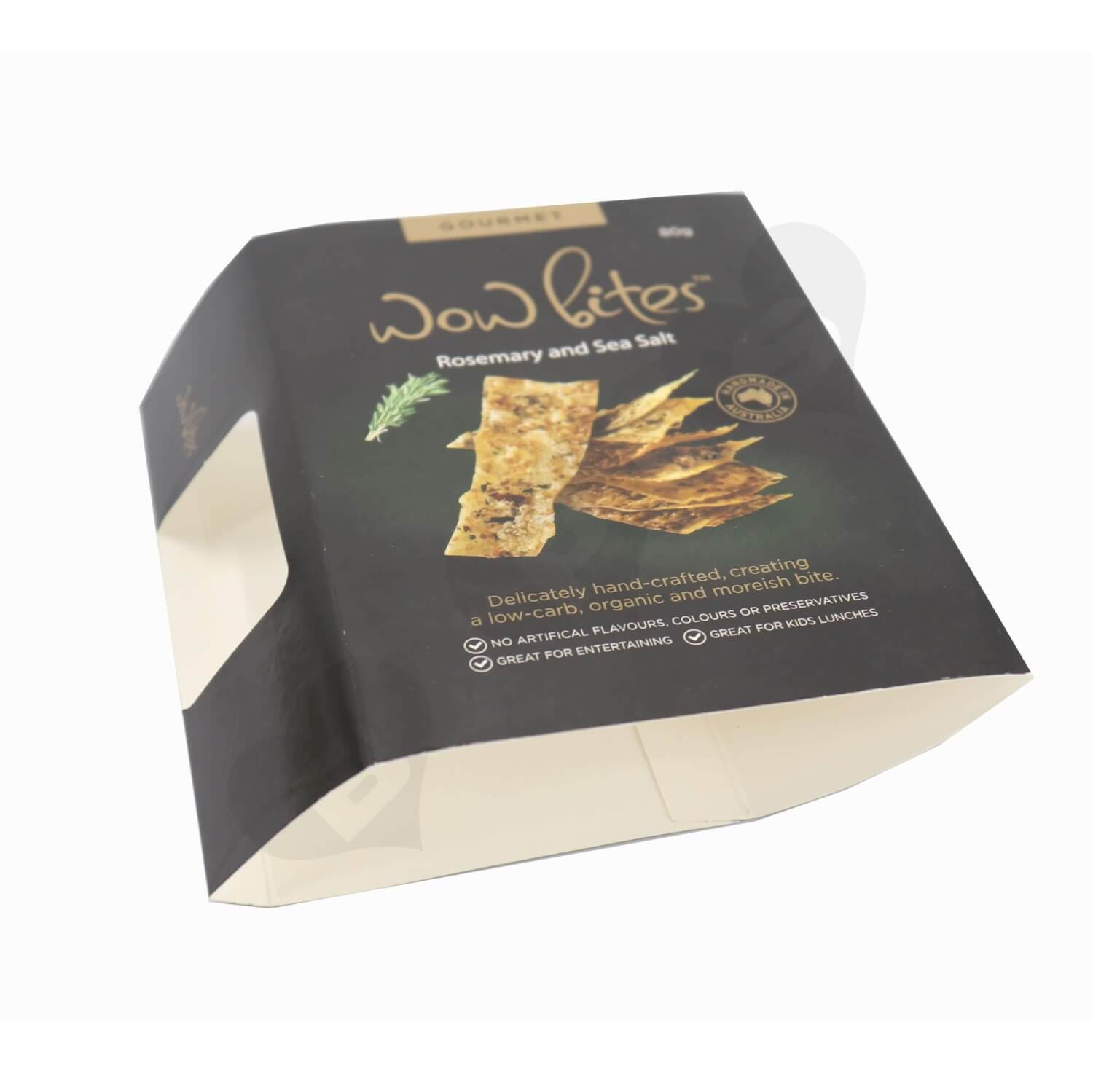 Printed Snack Food Packaging Sleeve side view three