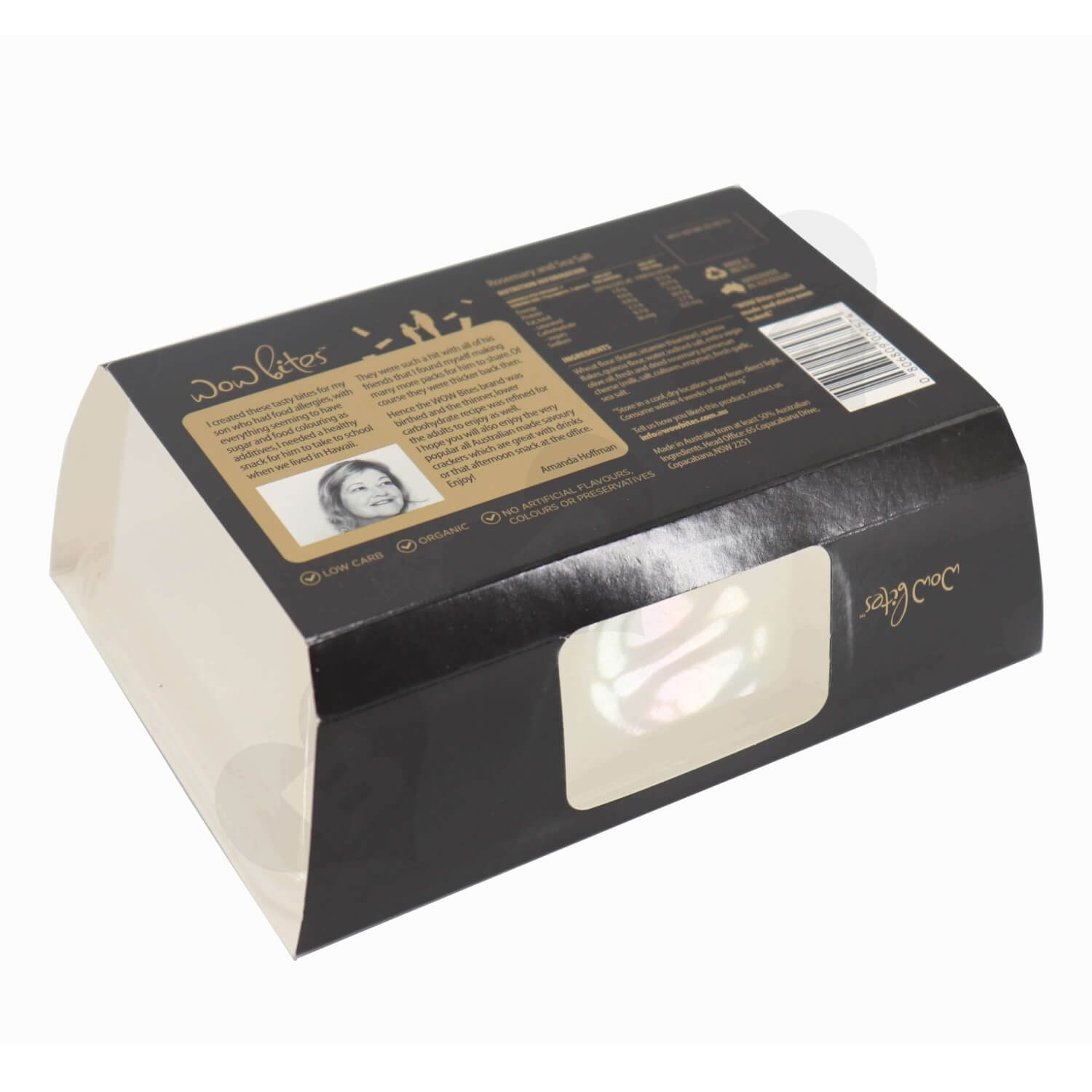 Printed Snack Food Packaging Sleeve side view two