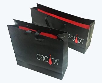 Shoes paper bag with matt lamination