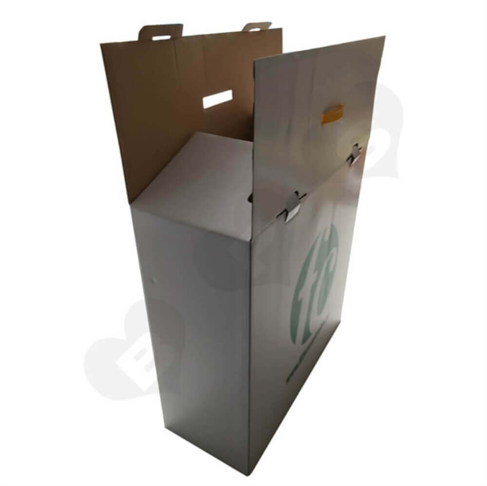 Snap Bottom Corrugated Shipping Carton Side View Two