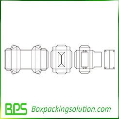 socks packaging box template