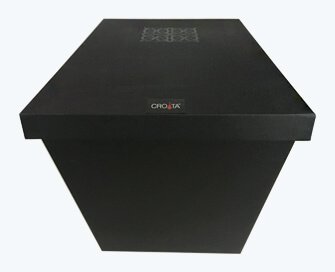 Spot shiny UV on the rigid cardboard box