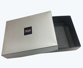 Telescope shape paper box with logo printed