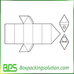 triangle insert packaging template