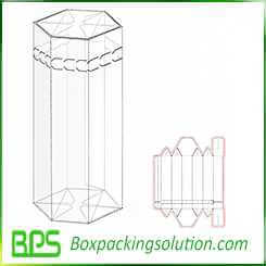 tube shape packaging boxes design template