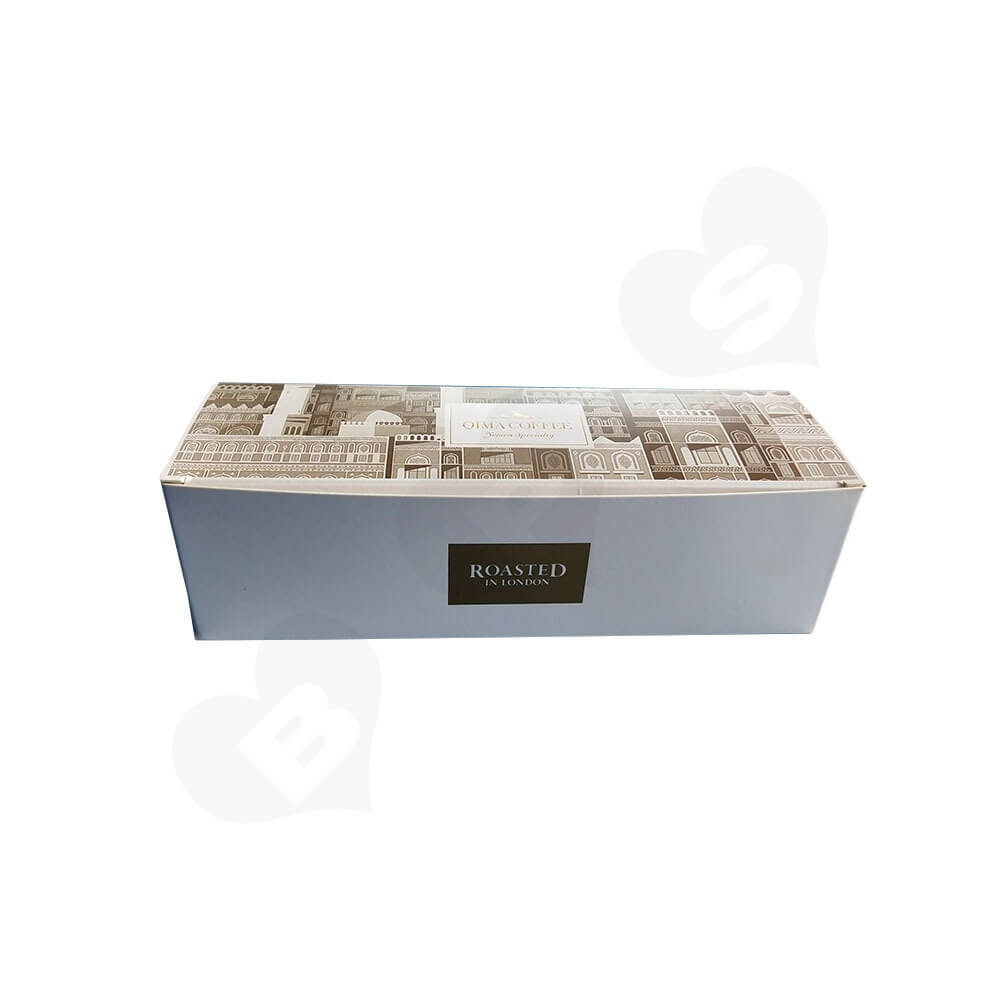 Tuck Top Paper Box For Coffee Powder Side View One