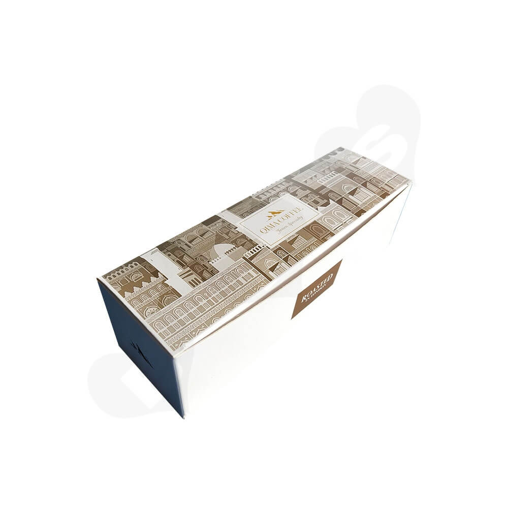 Tuck Top Paper Box For Coffee Powder Side View Three