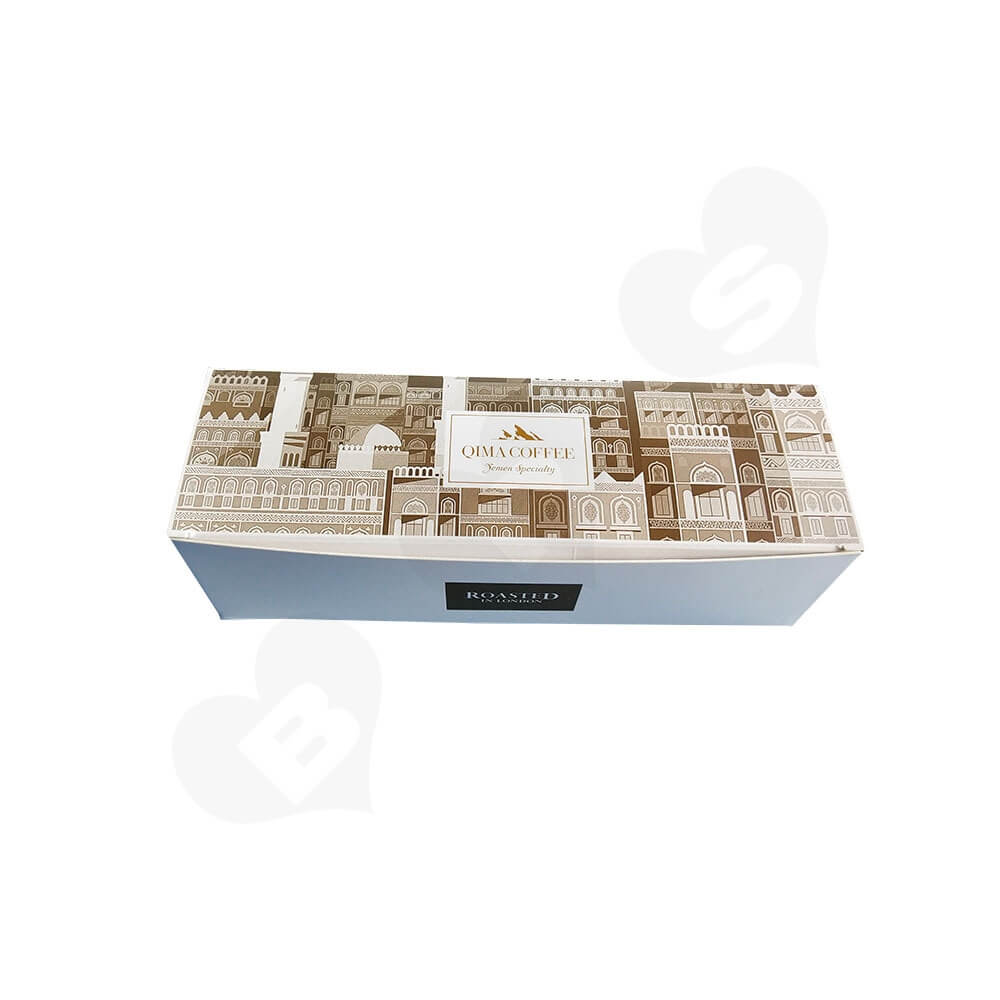 Tuck Top Paper Box For Coffee Powder Side View Two