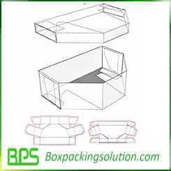 unique shape box with lid design