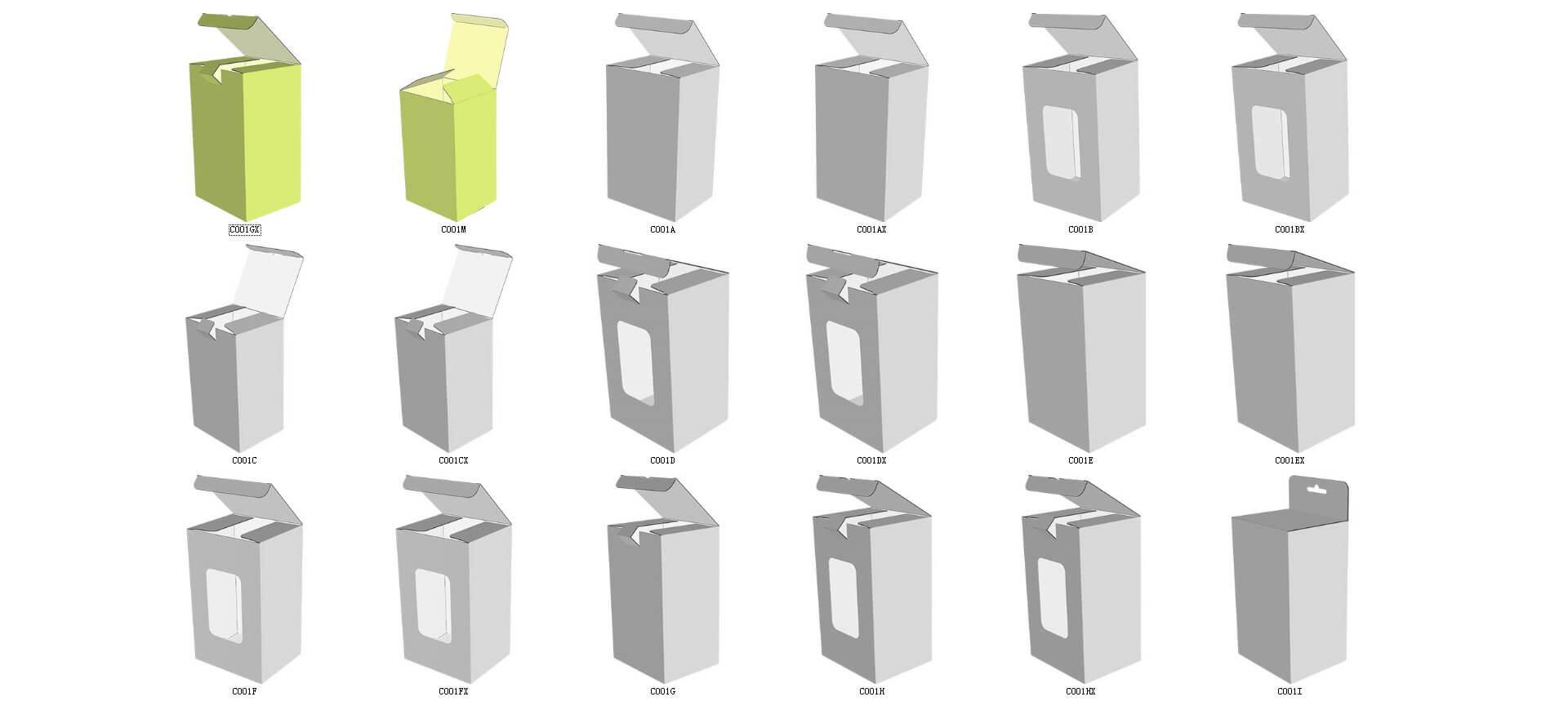 useful box template for cosmetic packaging
